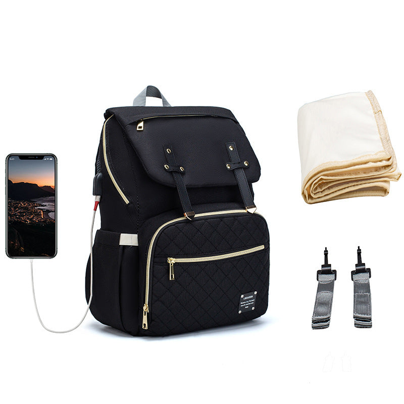 LEQUEEN Multifunctional Large Capacity Mummy Bag - Tiff's Treasures