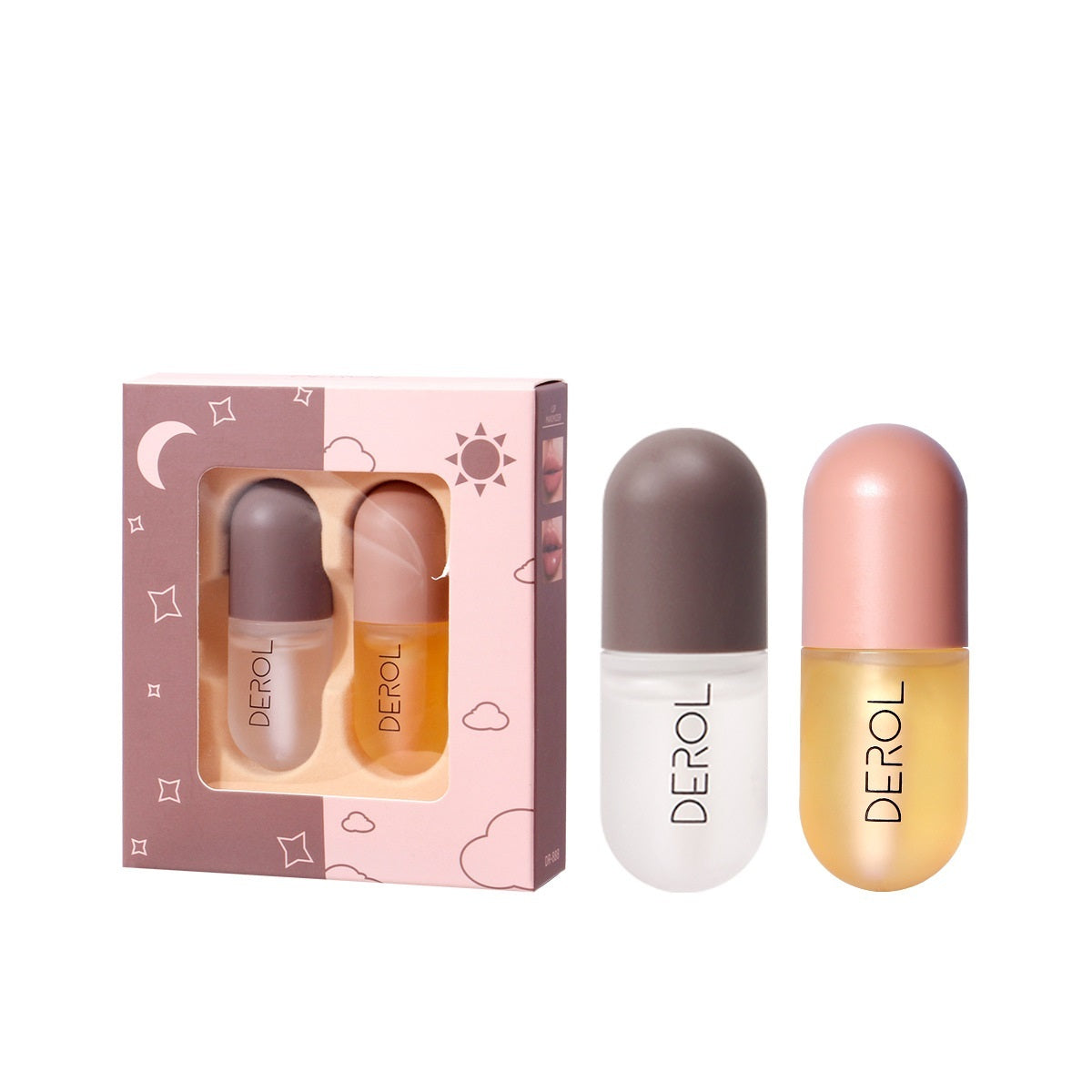 Day Night Instant Volume Lip Plumper Oil Clear Lasting Nourishing Repairing Reduce Lip Fine Line Care Lip Beauty Cosmetic - Tiff's Treasures
