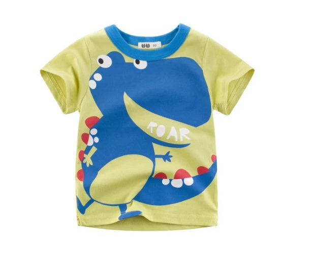Boys Cotton T-shirt & Children's Short Sleeves - Tiff's Treasures