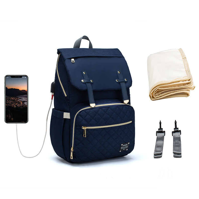 LEQUEEN Multifunctional Large Capacity Mummy Bag - Tiff's Treasures