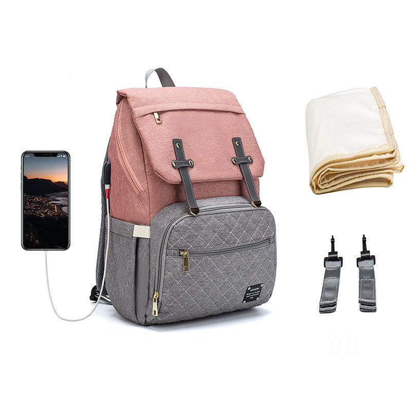 LEQUEEN Multifunctional Large Capacity Mummy Bag - Tiff's Treasures