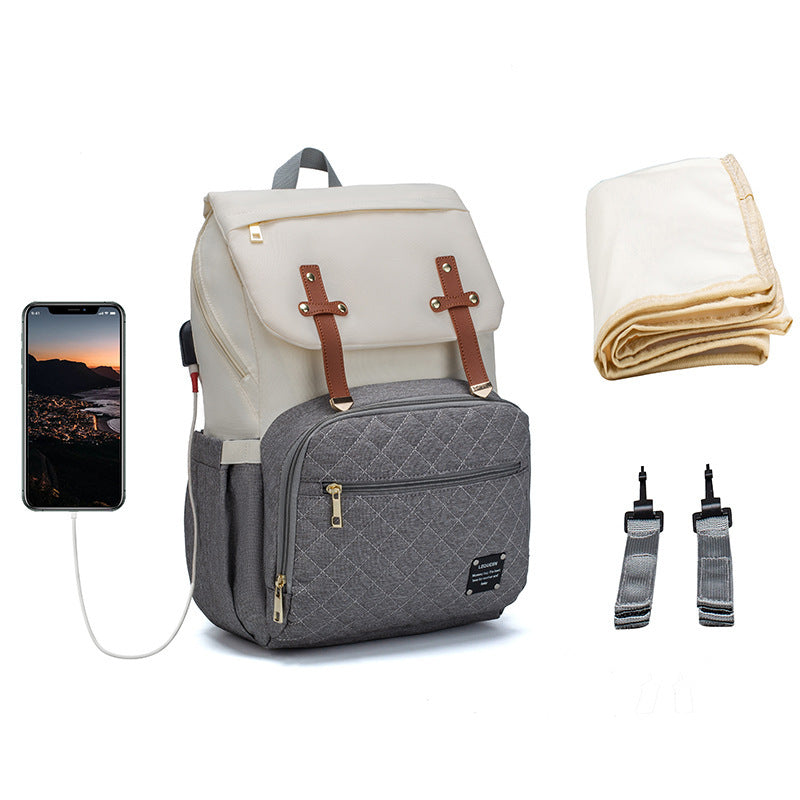 LEQUEEN Multifunctional Large Capacity Mummy Bag - Tiff's Treasures