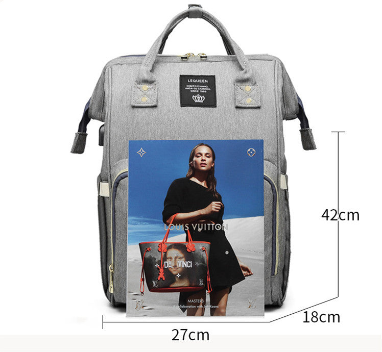 LEQUEEN Multifunctional Large Capacity Mummy Bag - Tiff's Treasures