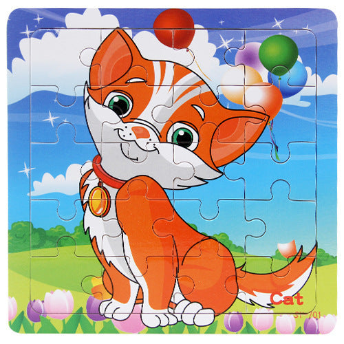 Children's poultry animal wooden puzzle - Tiff's Treasures