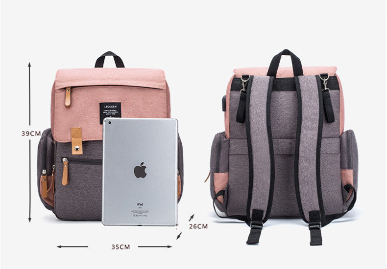 LEQUEEN Multifunctional Large Capacity Mummy Bag - Tiff's Treasures