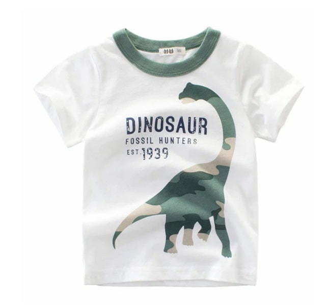 Boys Cotton T-shirt & Children's Short Sleeves - Tiff's Treasures