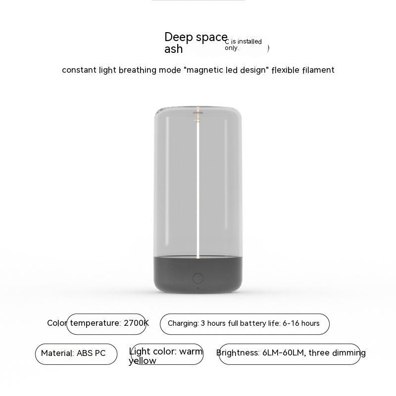 New LED Camping Light Type-c Rechargeable Portable Night Light With High Transparency And Anti Drop Creative Atmosphere Light - Tiff's Treasures