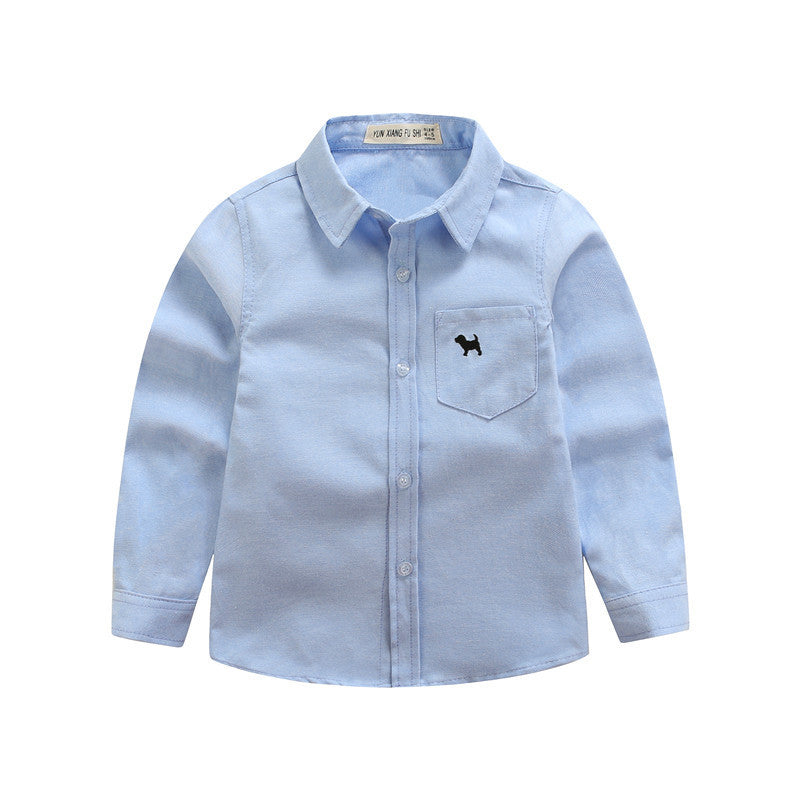 Children's Shirts Boys' Long-sleeved Shirts - Tiff's Treasures