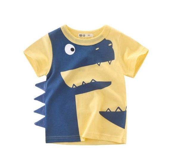 Boys Cotton T-shirt & Children's Short Sleeves - Tiff's Treasures