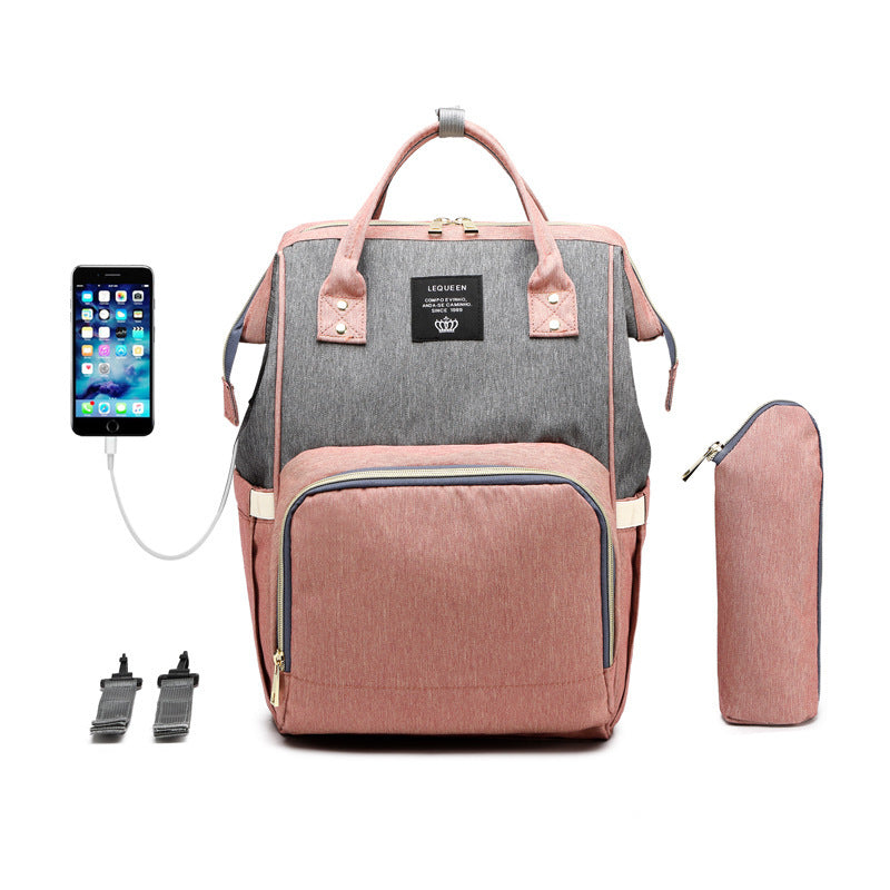 LEQUEEN Multifunctional Large Capacity Mummy Bag - Tiff's Treasures
