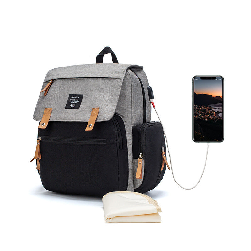 LEQUEEN Multifunctional Large Capacity Mummy Bag - Tiff's Treasures