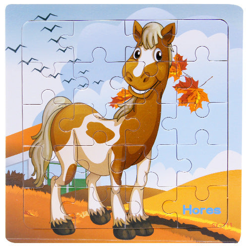 Children's poultry animal wooden puzzle - Tiff's Treasures