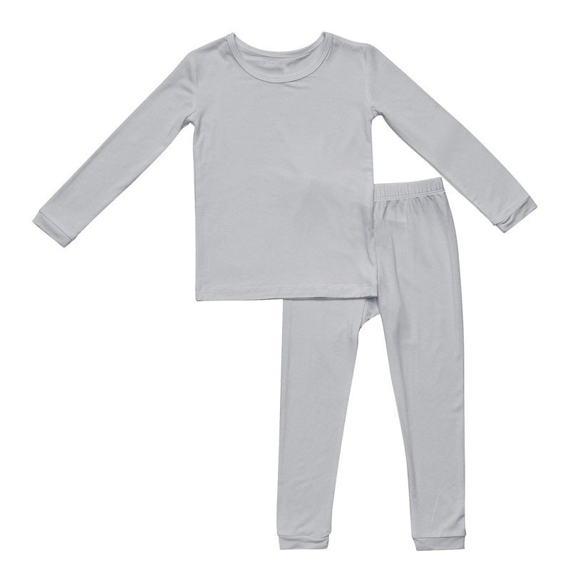 Boys And Girls Bamboo Fiber Bottoming Pajamas Pants Set - Tiff's Treasures