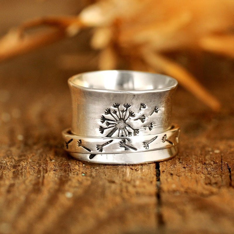 Rotating Flower Ring - Tiff's Treasures
