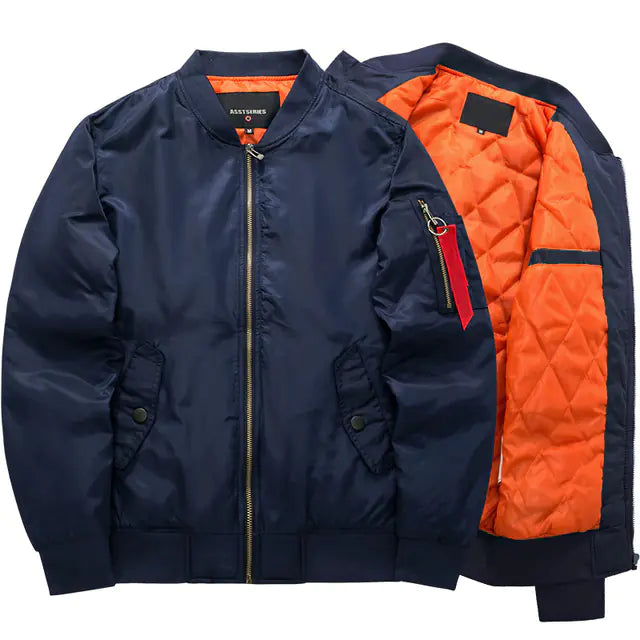 2021 Men's Casual Plus Size Bomber Jacket