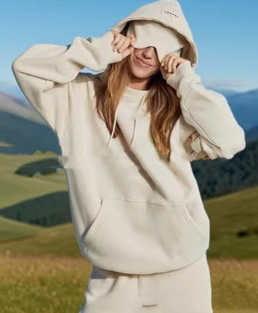 Solid‑Color Pullover Long‑Sleeve Sweater Suit Set (Top & Pants) - Tiff's Treasures