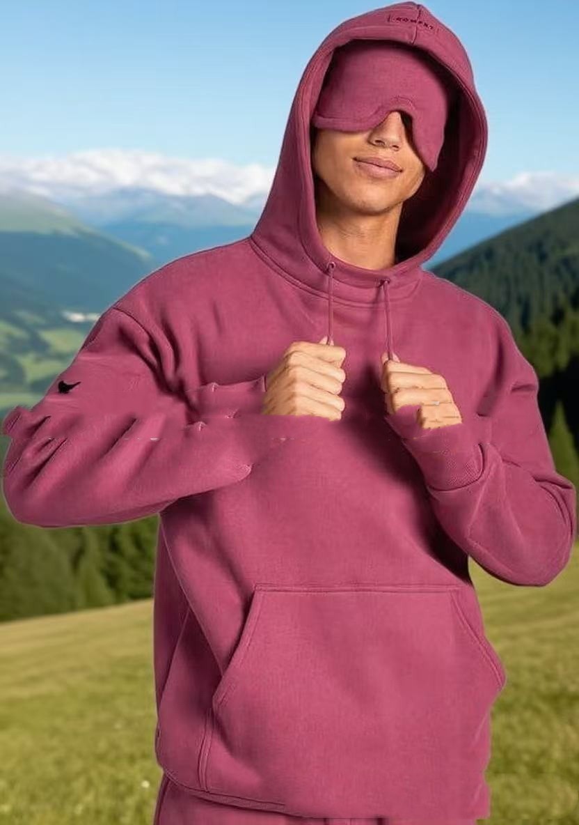 Solid‑Color Pullover Long‑Sleeve Sweater Suit Set (Top & Pants) for Men - Tiff's Treasures