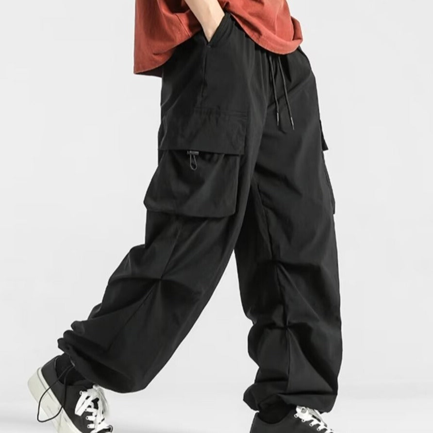 Men’s Loose Fit Outdoor Trousers – Straight-Leg Casual Utility Pants - Tiff's Treasures