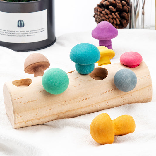 Simulation Mushroom Picking Game Wooden Toys - Tiff's Treasures