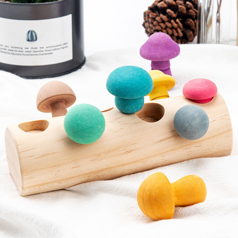 Simulation Mushroom Picking Game Wooden Toys - Tiff's Treasures