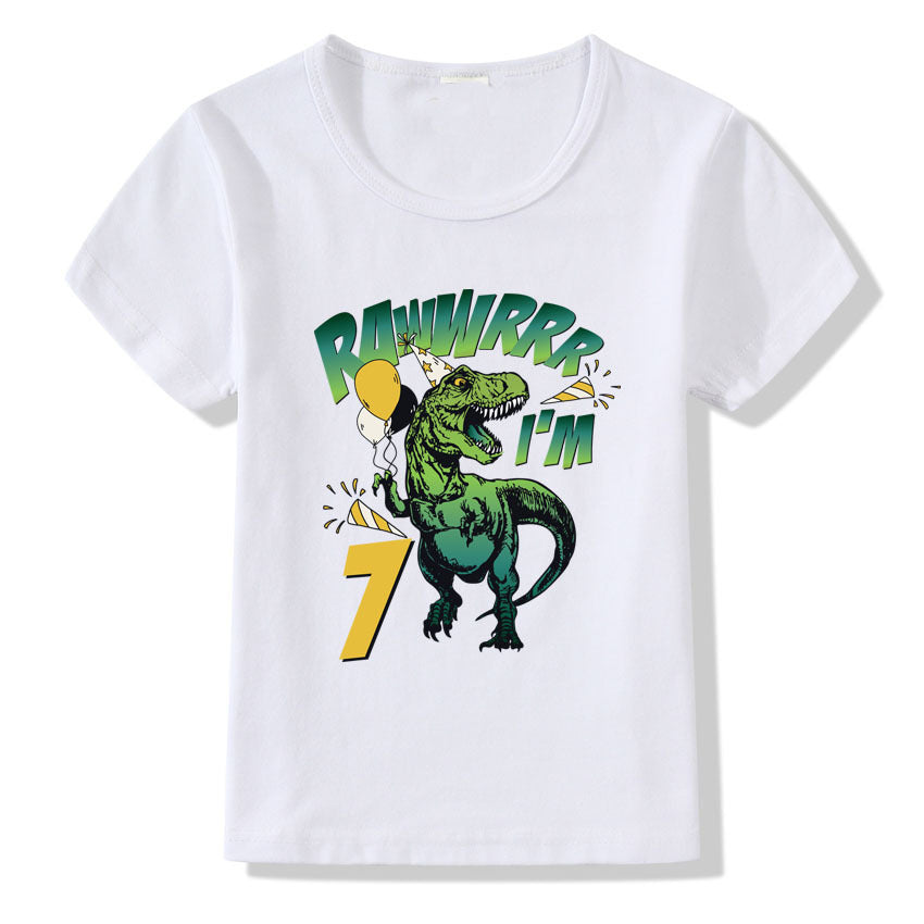 Children's T-shirt Numbers 1-9 Birthday T-shirt - Tiff's Treasures