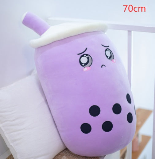 Cute Fruit Drink Plush Stuffed Soft Strawberry Milk Tea Plush Boba Tea Cup Toy Bubble Tea Pillow Cushion Kids Gift - Tiff's Treasures