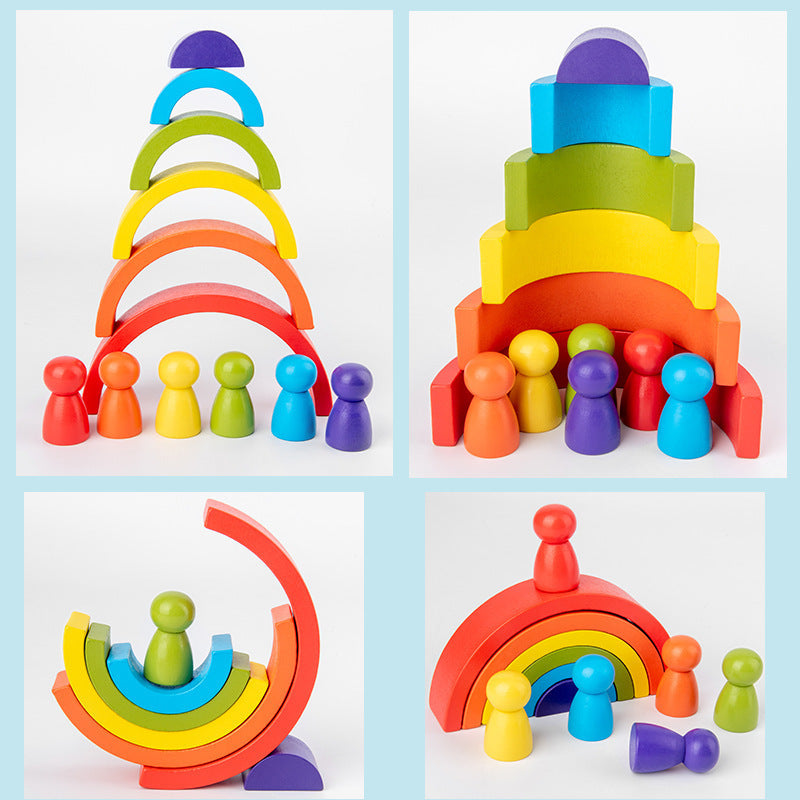 Rainbow arched building blocks - Tiff's Treasures