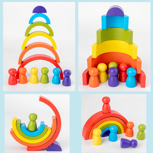 Rainbow arched building blocks - Tiff's Treasures