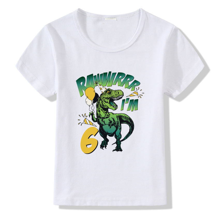Children's T-shirt Numbers 1-9 Birthday T-shirt - Tiff's Treasures