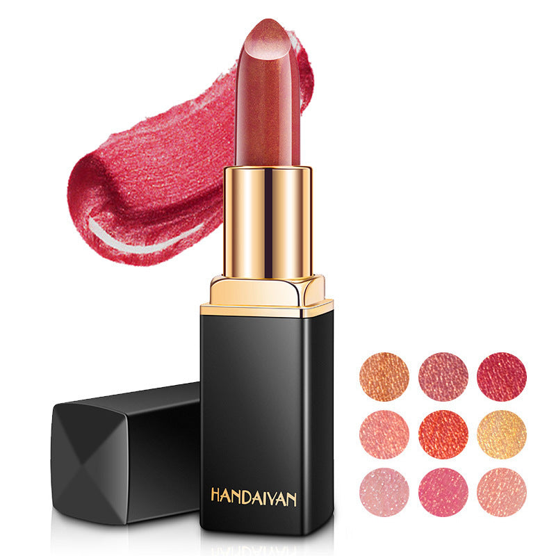 Shiny Metallic Lipstick Pearlescent Color Temperature Change Lipstick Gilt Lipstick - Tiff's Treasures