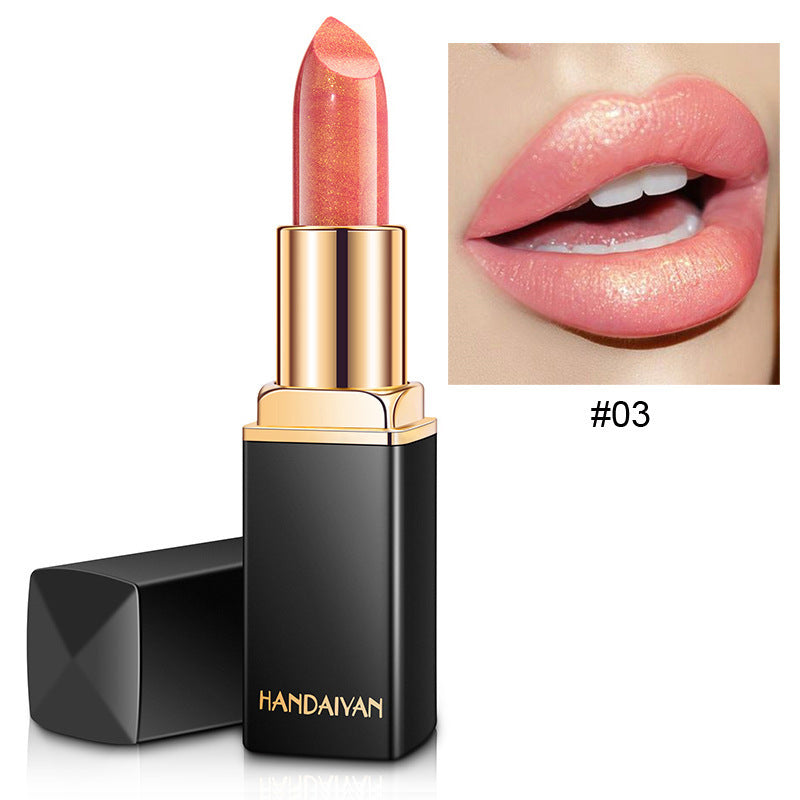 Shiny Metallic Lipstick Pearlescent Color Temperature Change Lipstick Gilt Lipstick - Tiff's Treasures