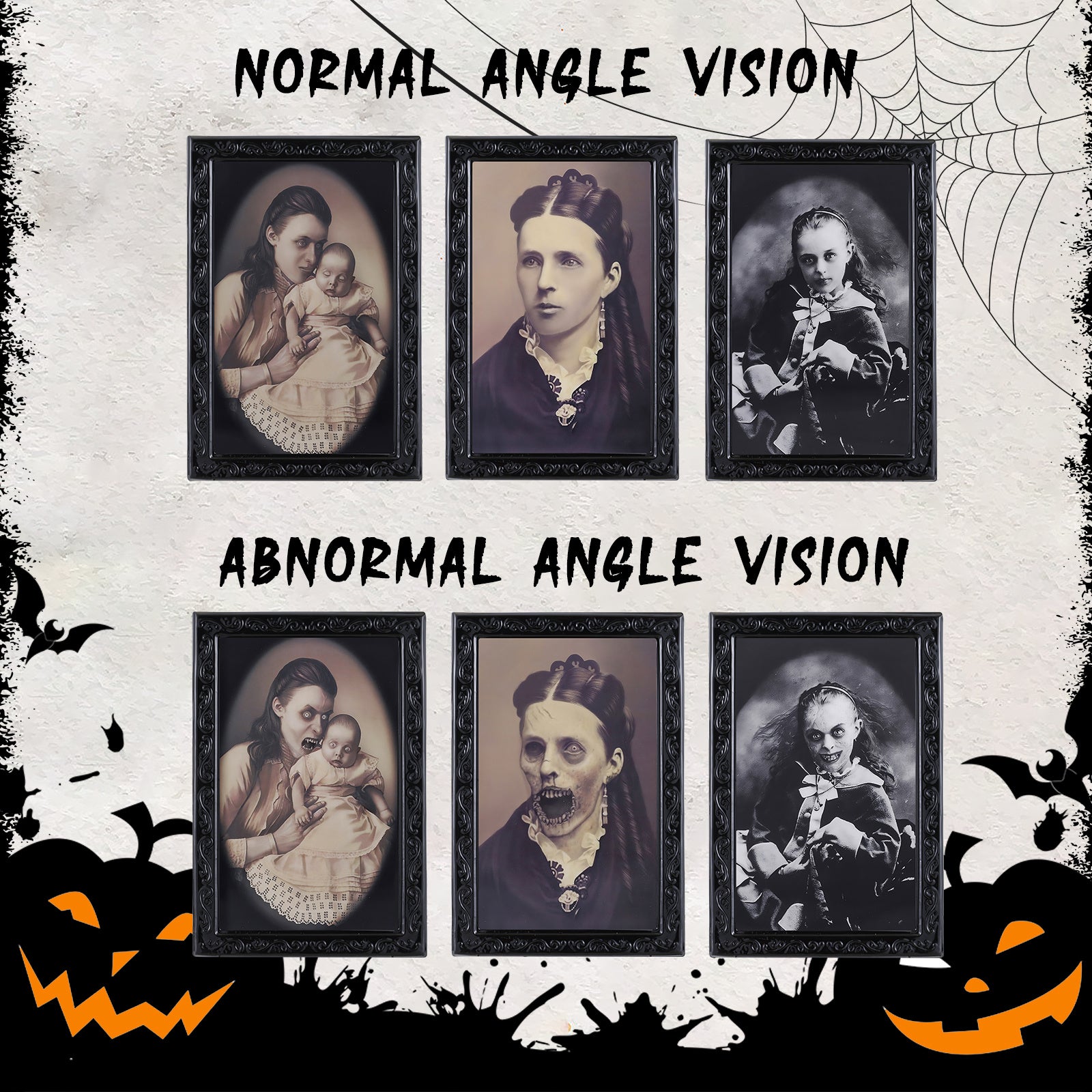 Halloween Decoration 3D Haunted Face Frame - Tiff's Treasures