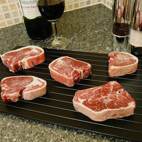 Fast Defrosting Tray Thaw  Kitchen Quick Aluminum Thaw Plate - Tiff's Treasures