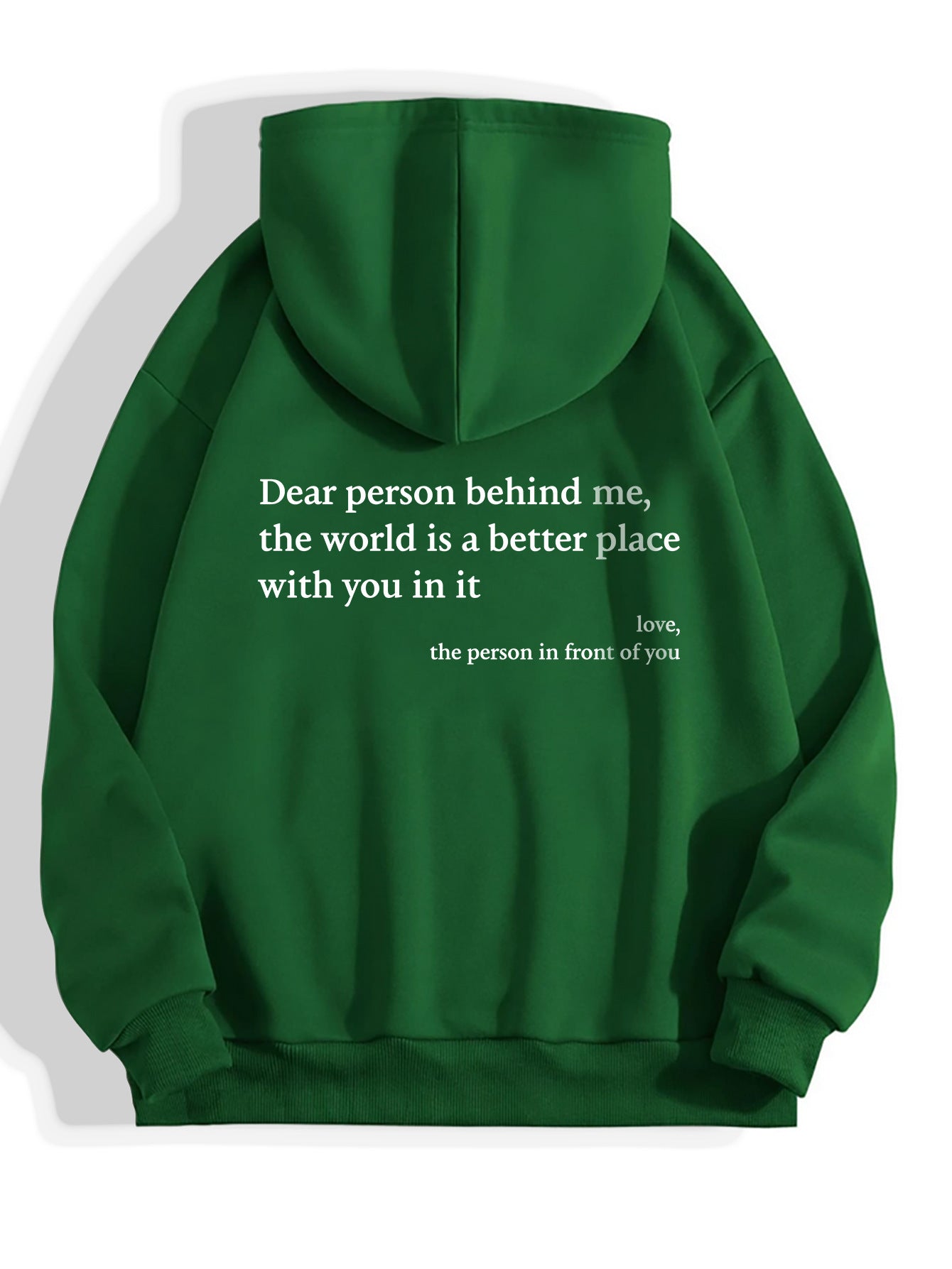 Unisex Plush Hoodie – Dear Person Behind Me - Tiff's Treasures