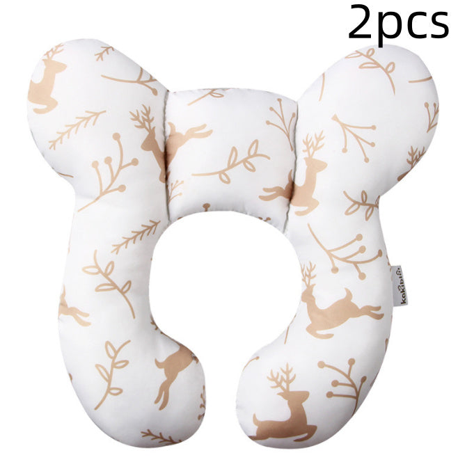 Infant Pillow  Baby Bed  U-Shaped Safety Seat  Neck Guard  Fixed Stereotyped Stroller Pillow - Tiff's Treasures