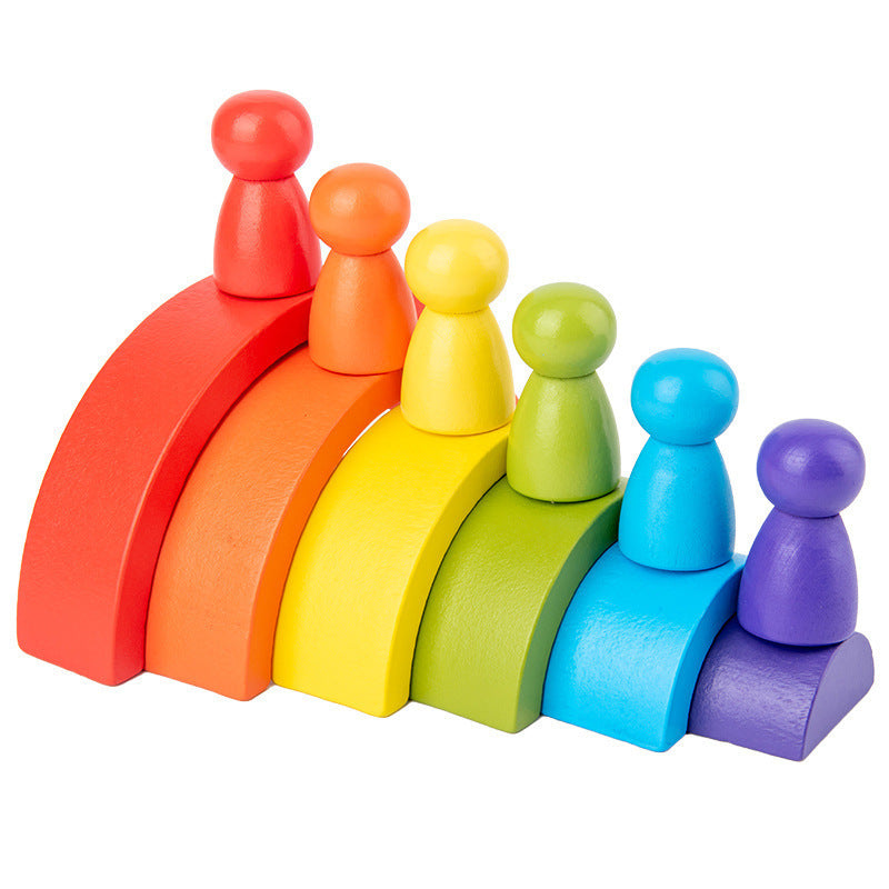 Rainbow arched building blocks - Tiff's Treasures