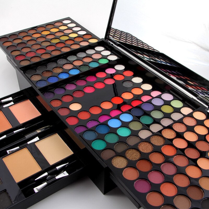 180 Colors Eyes Shadow Blush Set Personalized Piano-shaped Makeup Palette Box - Tiff's Treasures