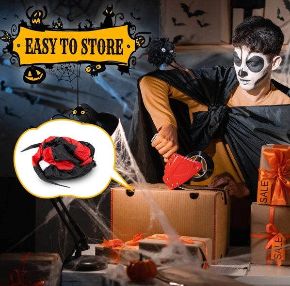 Inflatables Crawling Spider 11.8 FT Halloween Outdoor Decorations With Rotating LED Lights - Tiff's Treasures