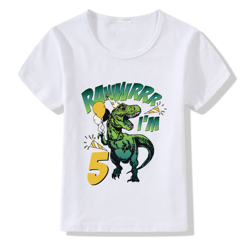 Children's T-shirt Numbers 1-9 Birthday T-shirt - Tiff's Treasures