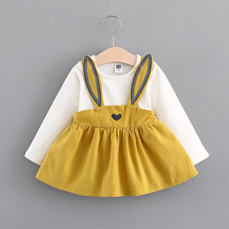 New children's clothing, girls cute rabbit dress, baby princess dress - Tiff's Treasures