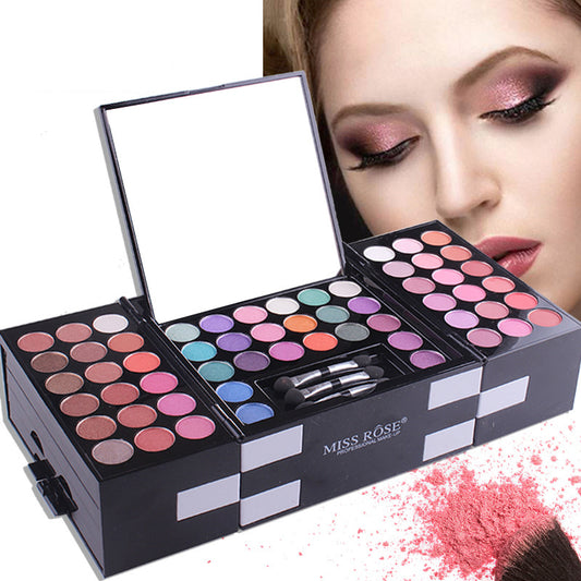 MISS ROSE 144 color 3 color 3 Color Eyeshadow blush eyebrow makeup makeup makeup kit special wholesale - Tiff's Treasures