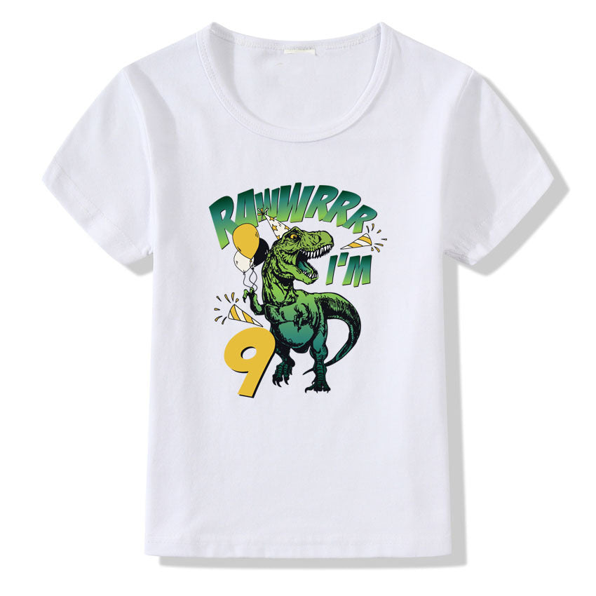 Children's T-shirt Numbers 1-9 Birthday T-shirt - Tiff's Treasures