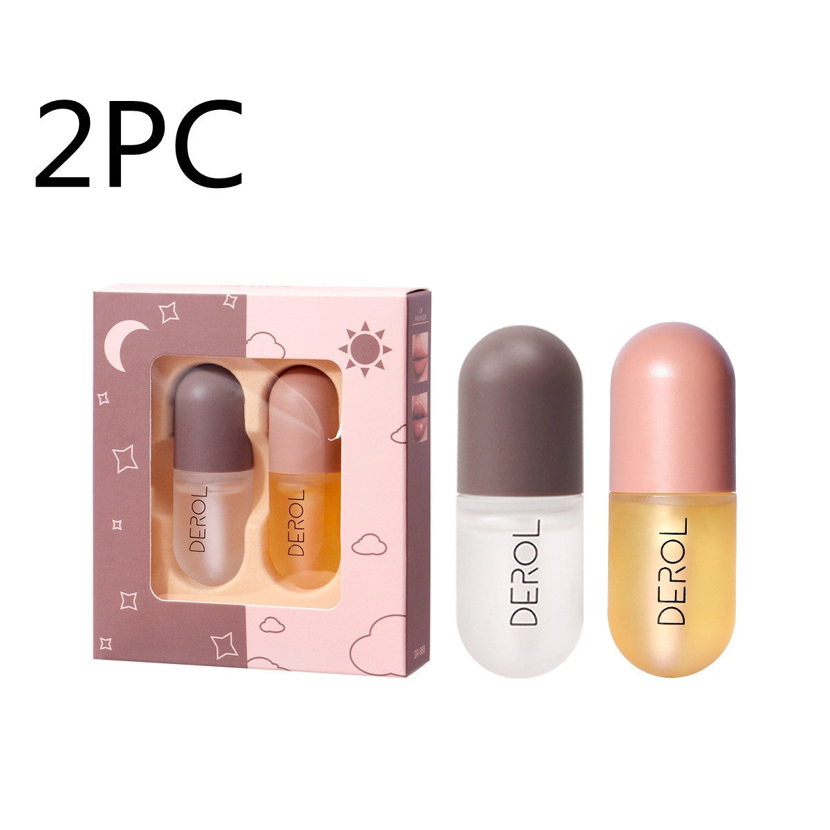 Day Night Instant Volume Lip Plumper Oil Clear Lasting Nourishing Repairing Reduce Lip Fine Line Care Lip Beauty Cosmetic - Tiff's Treasures
