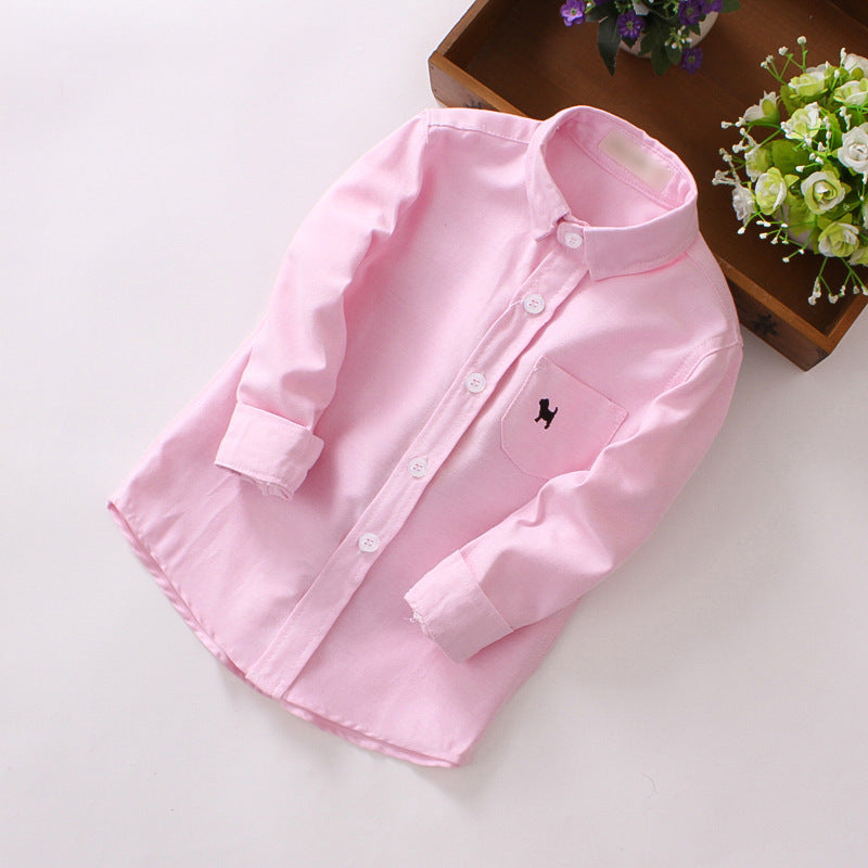 Children's Shirts Boys' Long-sleeved Shirts - Tiff's Treasures