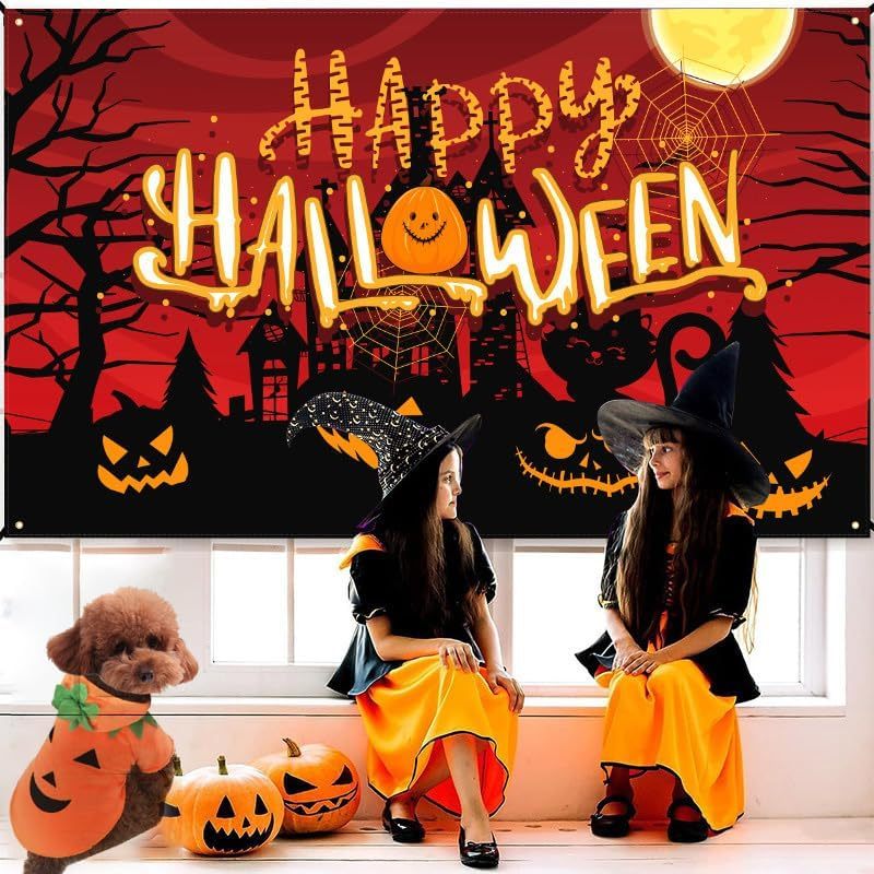 Dog Hoodie Cute Funny Halloween Style Pumpkin Cosplay Costume Warm Puppy Fleece Clothes - Tiff's Treasures