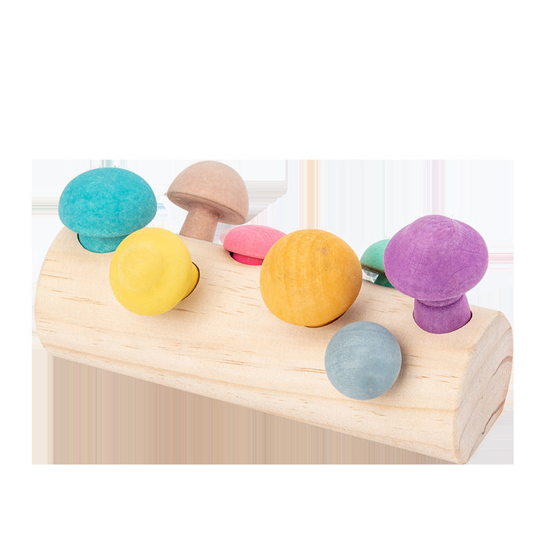 Simulation Mushroom Picking Game Wooden Toys - Tiff's Treasures
