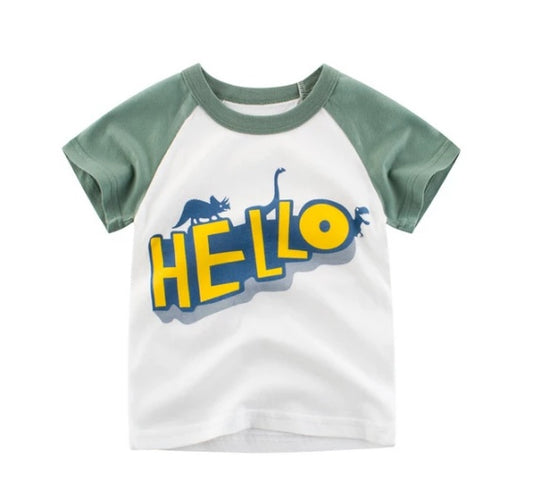 Boys Cotton T-shirt & Children's Short Sleeves - Tiff's Treasures