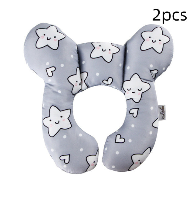 Infant Pillow  Baby Bed  U-Shaped Safety Seat  Neck Guard  Fixed Stereotyped Stroller Pillow - Tiff's Treasures