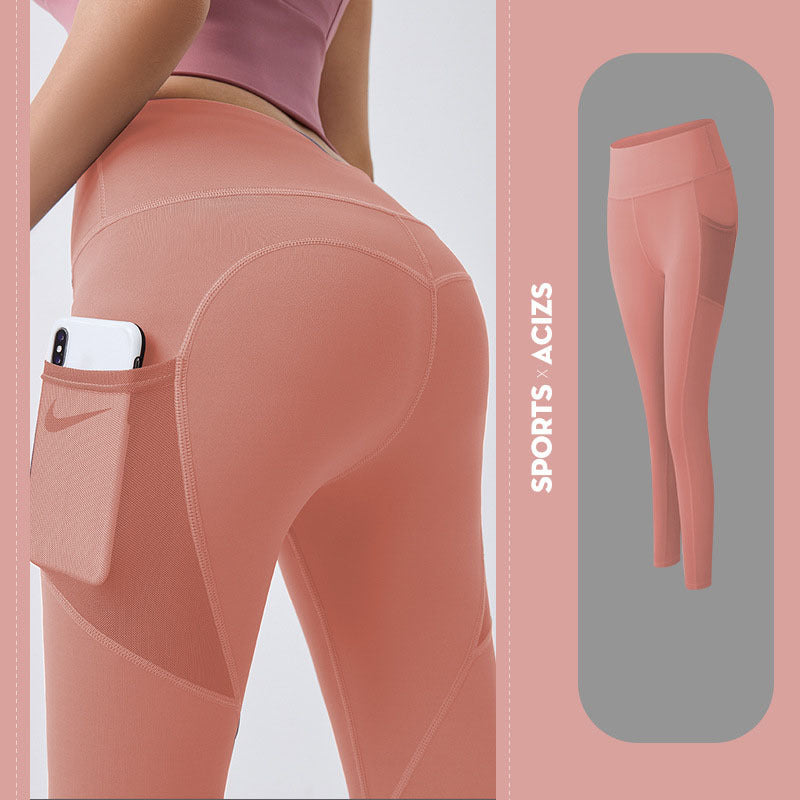 Yoga Pants Women With Pocket Leggings Sport Girl Gym Leggings Women Tummy Control Jogging Tights Female Fitness Pants - Tiff's Treasures