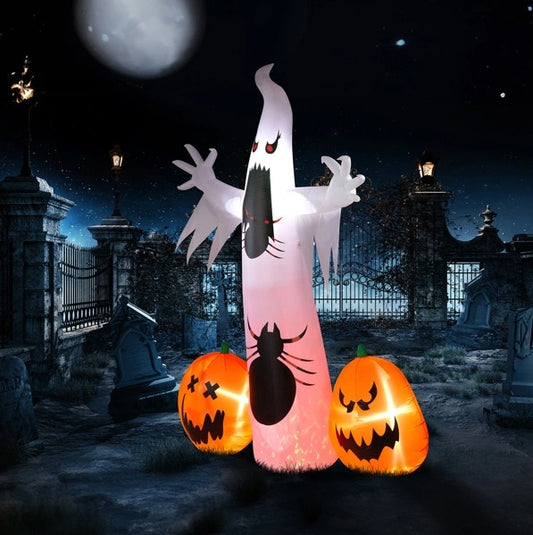 Ghost Spider Pumpkin 11.8 FT Halloween Inflatables Outdoor Decorations - Tiff's Treasures